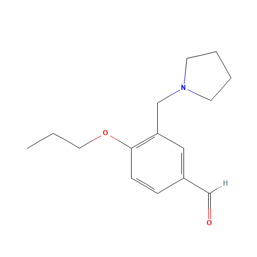 4-propoxy-3-(pyrrolidin-1-ylmethyl)benzaldehyde (CAS: 917561-88-7) - Related Chemical Product