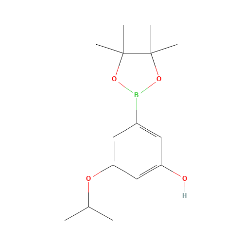 3-propan-2-yloxy-5-(4,4,5,5-tetramethyl-1,3,2-dioxaborolan-2-yl)phenol (CAS: 1235566-58-1) - Related Chemical Product