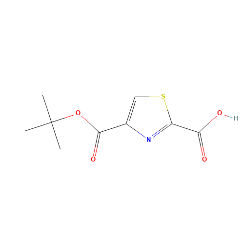 4-[(2-methylpropan-2-yl)oxycarbonyl]-1,3-thiazole-2-carboxylic acid (CAS: 1029432-03-8) - Related Chemical Product