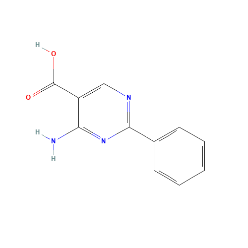 4-amino-2-phenylpyrimidine-5-carboxylic acid (CAS: 310408-70-9) - Chemical Structure and Molecular Formula 
