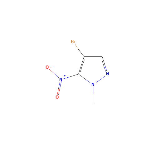 4-bromo-1-methyl-5-nitropyrazole (CAS: 89607-11-4) - Chemical Structure and Molecular Formula 