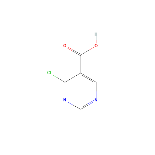 4-chloropyrimidine-5-carboxylic acid (CAS: 933686-33-0) - Chemical Structure and Molecular Formula 