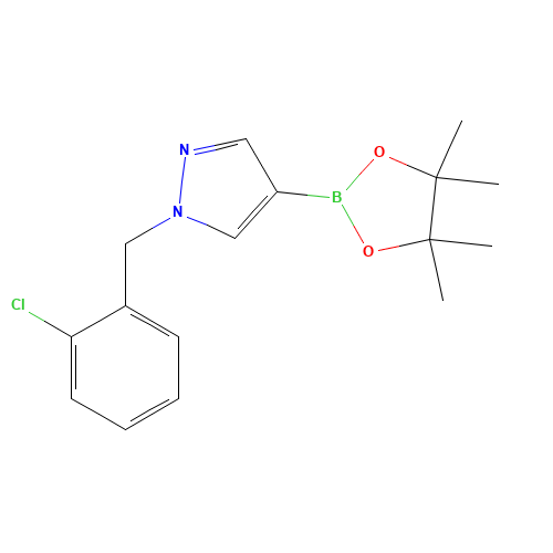 1-[(2-chlorophenyl)methyl]-4-(4,4,5,5-tetramethyl-1,3,2-dioxaborolan-2-yl)pyrazole (CAS: 1430750-66-5) - Related Chemical Product