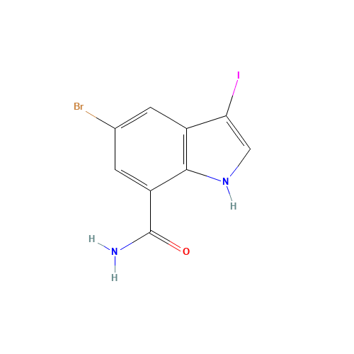 5-bromo-3-iodo-1H-indole-7-carboxamide (CAS: 860626-08-0) - Related Chemical Product