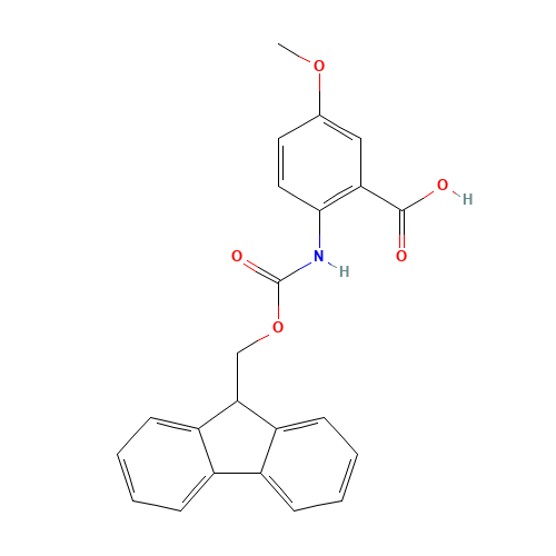 2-(9H-fluoren-9-ylmethoxycarbonylamino)-5-methoxybenzoic acid (CAS: 332121-93-4) - Related Chemical Product