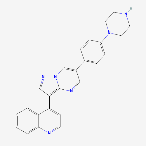 4-[6-(4-piperazin-1-ylphenyl)pyrazolo[1,5-a]pyrimidin-3-yl]quinoline (CAS: 1062368-24-4) - Related Chemical Product