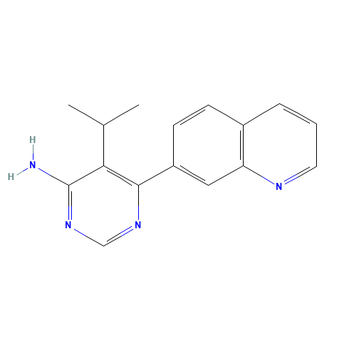 5-propan-2-yl-6-quinolin-7-ylpyrimidin-4-amine (CAS: 852061-81-5) - Related Chemical Product