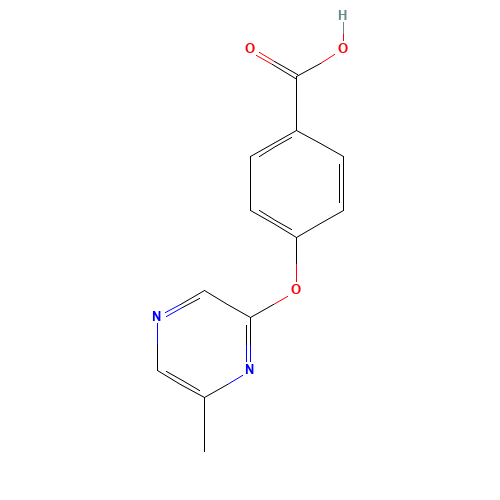 4-(6-methylpyrazin-2-yl)oxybenzoic acid (CAS: 906353-00-2) - Related Chemical Product