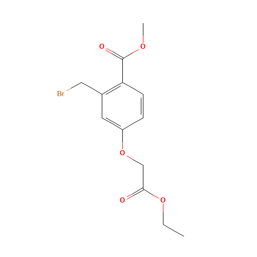methyl 2-(bromomethyl)-4-(2-ethoxy-2-oxoethoxy)benzoate (CAS: 218966-34-8) - Related Chemical Product