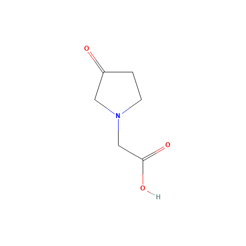 2-(3-oxopyrrolidin-1-yl)acetic acid (CAS: 885277-96-3) - Chemical Structure and Molecular Formula 