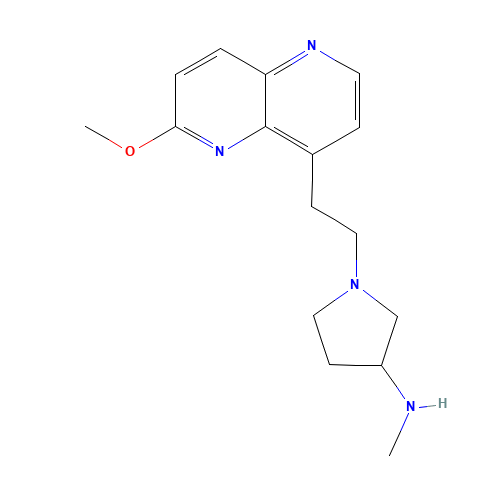 1-[2-(6-methoxy-1,5-naphthyridin-4-yl)ethyl]-N-methylpyrrolidin-3-amine (CAS: 877177-34-9) - Related Chemical Product