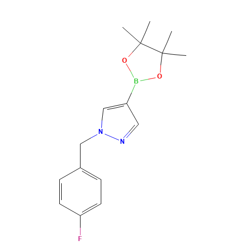 1-[(4-fluorophenyl)methyl]-4-(4,4,5,5-tetramethyl-1,3,2-dioxaborolan-2-yl)pyrazole (CAS: 1379615-58-3) - Related Chemical Product