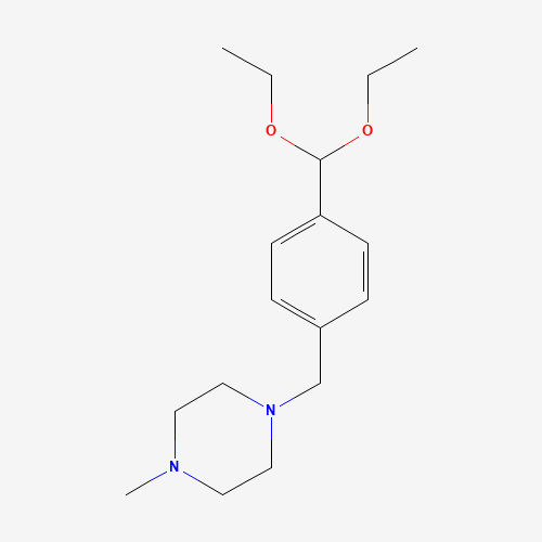 1-[[4-(diethoxymethyl)phenyl]methyl]-4-methylpiperazine (CAS: 650629-05-3) - Related Chemical Product