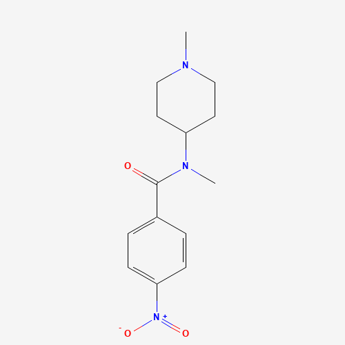 N-methyl-N-(1-methylpiperidin-4-yl)-4-nitrobenzamide (CAS: 676326-89-9) - Related Chemical Product