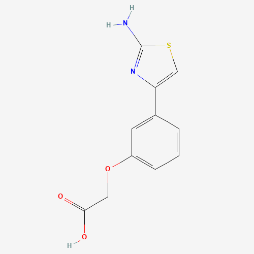 2-[3-(2-amino-1,3-thiazol-4-yl)phenoxy]acetic acid (CAS: 1082128-37-7) - Related Chemical Product