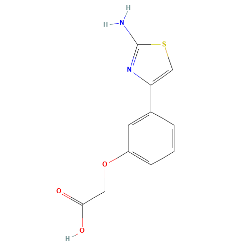 2-[3-(2-amino-1,3-thiazol-4-yl)phenoxy]acetic acid (CAS: 1082128-37-7) - Related Chemical Product