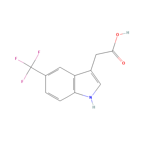 2-[5-(trifluoromethyl)-1H-indol-3-yl]acetic acid (CAS: 378802-40-5) - Related Chemical Product