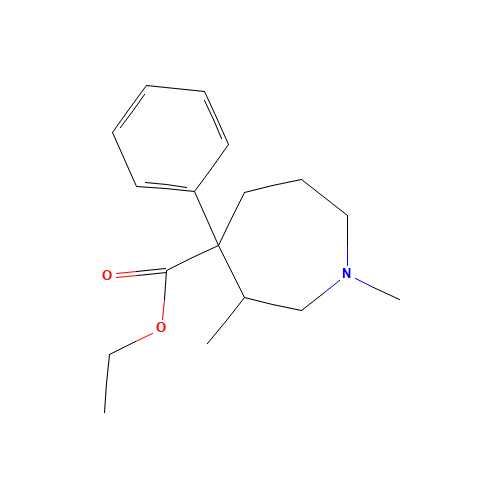 ethyl 1,3-dimethyl-4-phenylazepane-4-carboxylate (CAS: 509-84-2) - Related Chemical Product