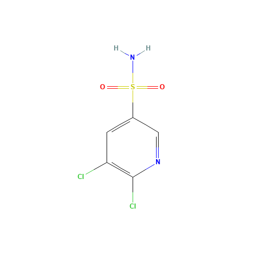 5,6-dichloropyridine-3-sulfonamide (CAS: 622339-80-4) - Chemical Structure and Molecular Formula 