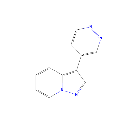 3-pyridazin-4-ylpyrazolo[1,5-a]pyridine (CAS: 1383675-79-3) - Chemical Structure and Molecular Formula 