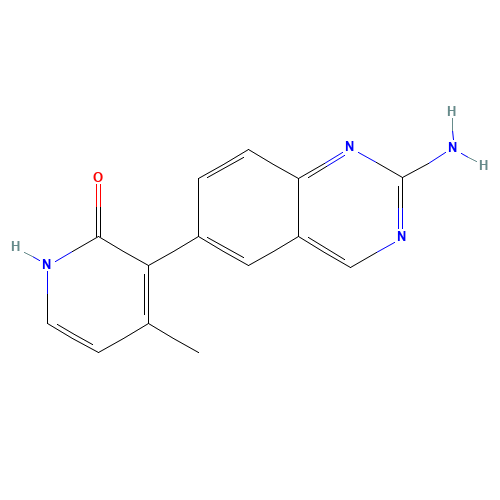 3-(2-aminoquinazolin-6-yl)-4-methyl-1H-pyridin-2-one (CAS: 1003312-17-1) - Related Chemical Product