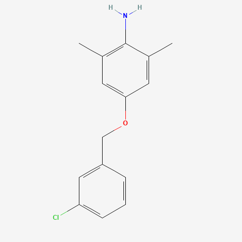 4-[(3-chlorophenyl)methoxy]-2,6-dimethylaniline (CAS: 1202160-93-7) - Related Chemical Product