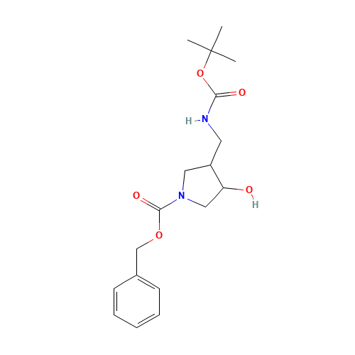 benzyl 3-hydroxy-4-[[(2-methylpropan-2-yl)oxycarbonylamino]methyl]pyrrolidine-1-carboxylate (CAS: 169750-71-4) - Related Chemical Product