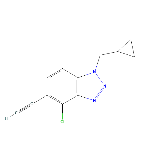 4-chloro-1-(cyclopropylmethyl)-5-ethynylbenzotriazole (CAS: 1408299-92-2) - Related Chemical Product