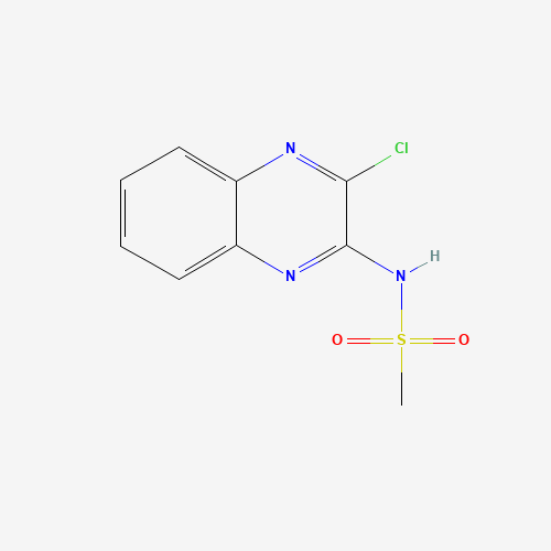 N-(3-chloroquinoxalin-2-yl)methanesulfonamide (CAS: 928139-52-0) - Chemical Structure and Molecular Formula 