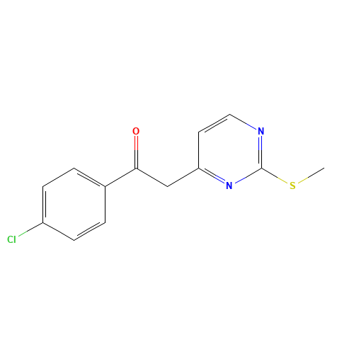 1-(4-chlorophenyl)-2-(2-methylsulfanylpyrimidin-4-yl)ethanone (CAS: 616196-42-0) - Related Chemical Product
