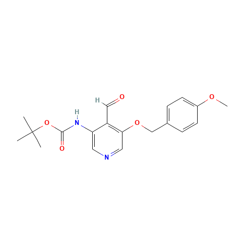 tert-butyl N-[4-formyl-5-[(4-methoxyphenyl)methoxy]pyridin-3-yl]carbamate (CAS: 552331-77-8) - Related Chemical Product