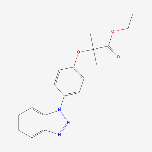 ethyl 2-[4-(benzotriazol-1-yl)phenoxy]-2-methylpropanoate (CAS: 39099-42-8) - Related Chemical Product