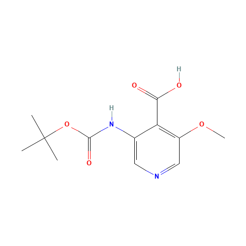 3-methoxy-5-[(2-methylpropan-2-yl)oxycarbonylamino]pyridine-4-carboxylic acid (CAS: 709666-22-8) - Related Chemical Product