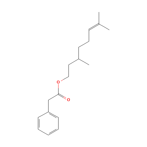 3,7-dimethyloct-6-enyl 2-phenylacetate (CAS: 139-70-8) - Related Chemical Product