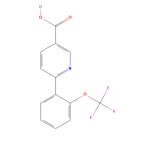 6-[2-(trifluoromethoxy)phenyl]pyridine-3-carboxylic acid (CAS: 197847-94-2) - Related Chemical Product