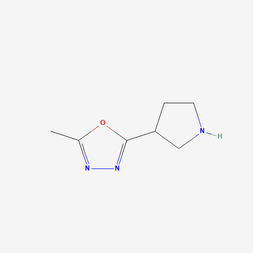 2-methyl-5-pyrrolidin-3-yl-1,3,4-oxadiazole (CAS: 1225218-53-0) - Related Chemical Product
