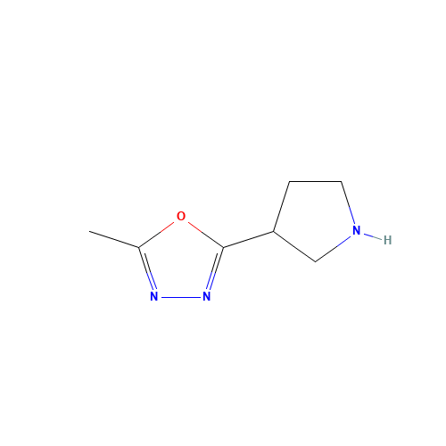 2-methyl-5-pyrrolidin-3-yl-1,3,4-oxadiazole (CAS: 1225218-53-0) - Related Chemical Product