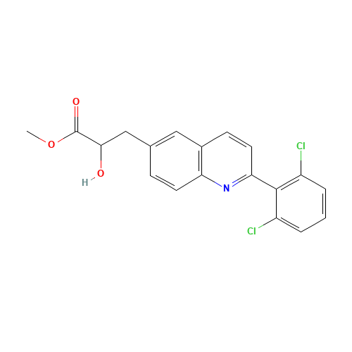 methyl 3-[2-(2,6-dichlorophenyl)quinolin-6-yl]-2-hydroxypropanoate (CAS: 623144-54-7) - Related Chemical Product