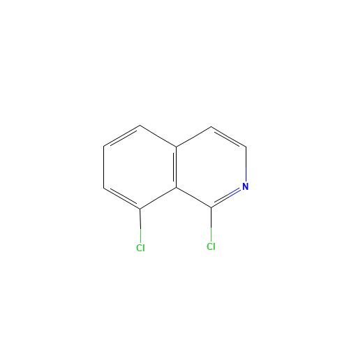 1,8-dichloroisoquinoline (CAS: 848841-64-5) - Chemical Structure and Molecular Formula 