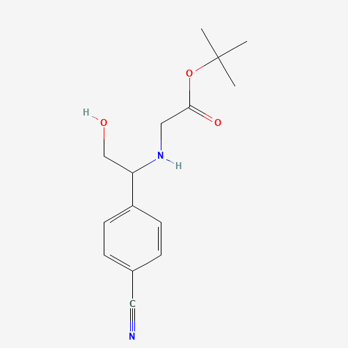 tert-butyl 2-[[1-(4-cyanophenyl)-2-hydroxyethyl]amino]acetate (CAS: 1355159-05-5) - Related Chemical Product