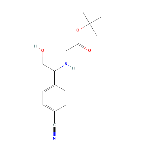 tert-butyl 2-[[1-(4-cyanophenyl)-2-hydroxyethyl]amino]acetate (CAS: 1355159-05-5) - Related Chemical Product