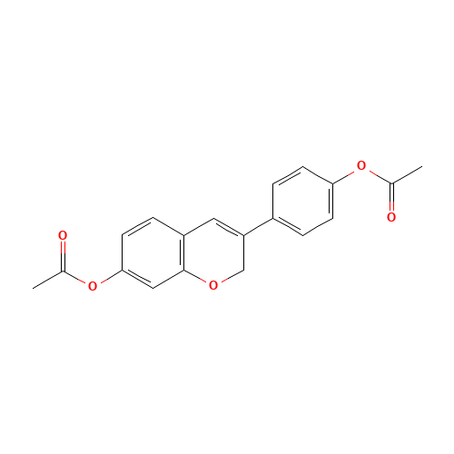 [4-(7-acetyloxy-2H-chromen-3-yl)phenyl] acetate (CAS: 81267-66-5) - Related Chemical Product