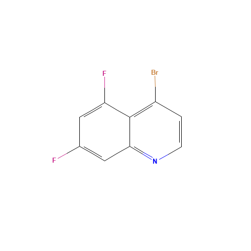 4-bromo-5,7-difluoroquinoline (CAS: 1189107-48-9) - Chemical Structure and Molecular Formula 