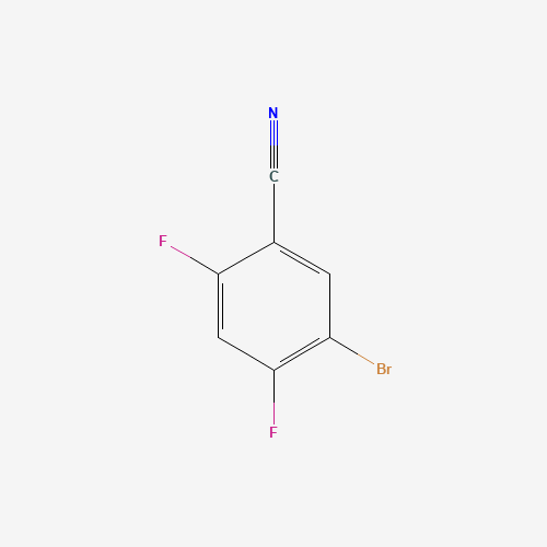 5-bromo-2,4-difluorobenzonitrile (CAS: 1260879-25-1) - Chemical Structure and Molecular Formula 