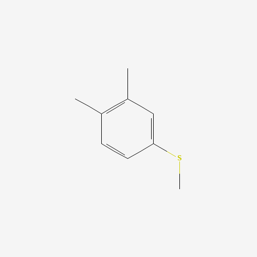 1,2-dimethyl-4-methylsulfanylbenzene (CAS: 65398-69-8) - Chemical Structure and Molecular Formula 