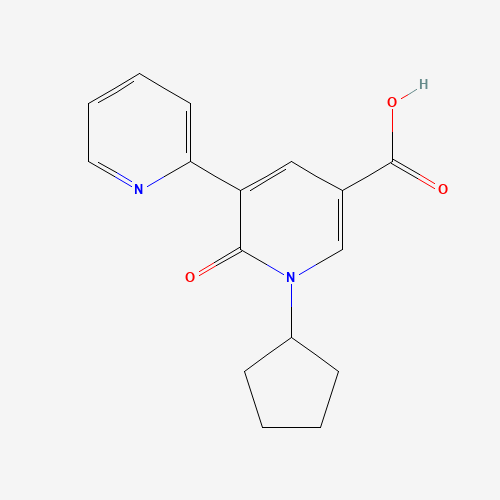 1-cyclopentyl-6-oxo-5-pyridin-2-ylpyridine-3-carboxylic acid (CAS: 939411-72-0) - Related Chemical Product