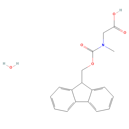 2-[9H-fluoren-9-ylmethoxycarbonyl(methyl)amino]acetic acid;hydrate (CAS: 212651-47-3) - Related Chemical Product