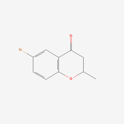 6-bromo-2-methyl-2,3-dihydrochromen-4-one (CAS: 111478-13-8) - Chemical Structure and Molecular Formula 