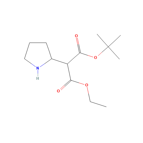 3-O-tert-butyl 1-O-ethyl 2-pyrrolidin-2-ylpropanedioate (CAS: 118758-56-8) - Related Chemical Product