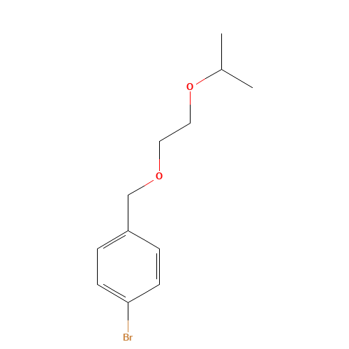 1-bromo-4-(2-propan-2-yloxyethoxymethyl)benzene (CAS: 166959-99-5) - Related Chemical Product